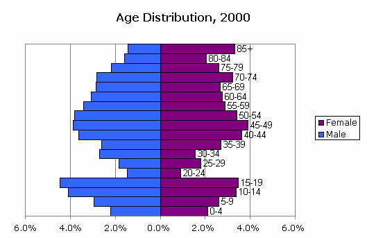 Us Age Distribution Chart